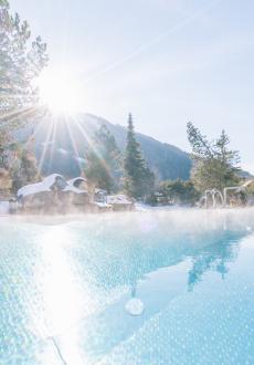 Pool Kirchheimerhof im Winter
