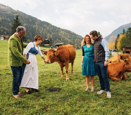 Familie Hinteregger auf der Weide