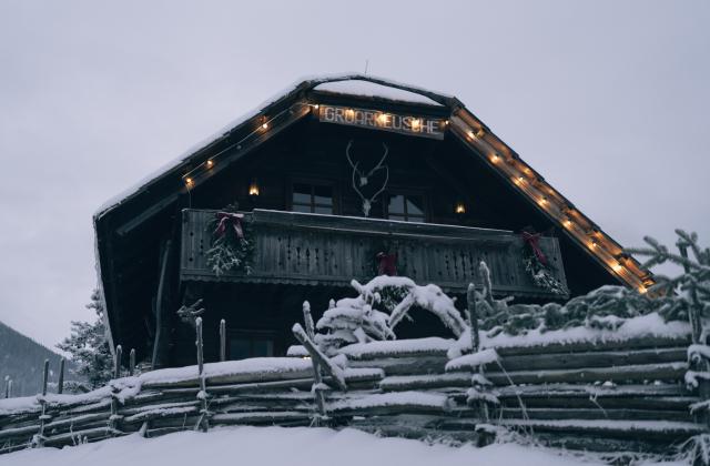 Kirchheimerhof Groar Alm im Winter 